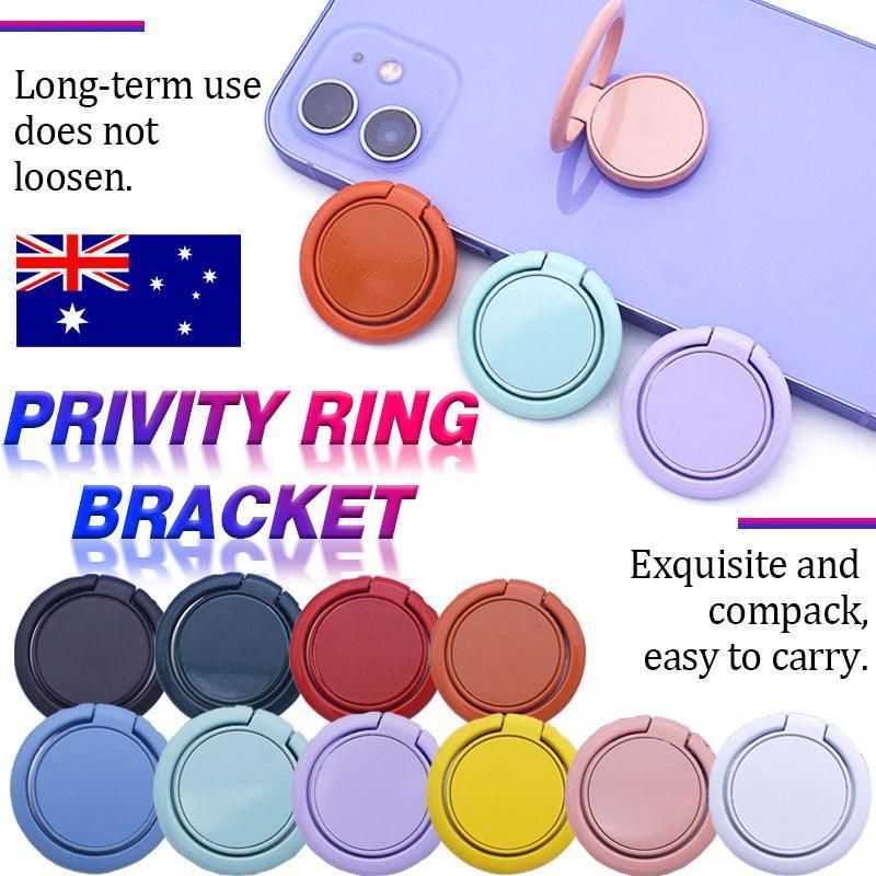 Phone Ring Bracket 360 Degree Rotation Solid Colour Mobile Holder Grip Stand - Blue V528-9360312003085