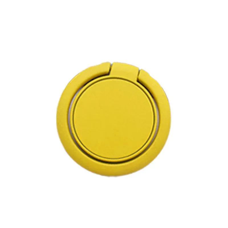 Phone Ring Bracket 360 Degree Rotation Solid Colour Mobile Holder Grip Stand - Yellow V528-9360312003160