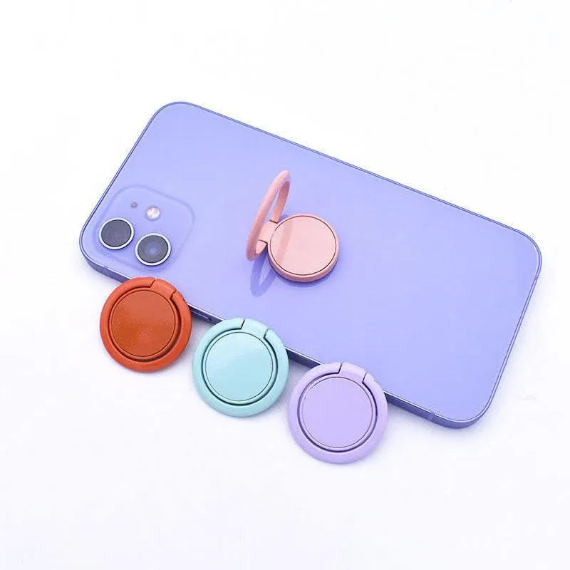 Phone Ring Bracket 360 Degree Rotation Solid Colour Mobile Holder Grip Stand - Yellow V528-9360312003160