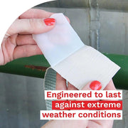 5M Waterproof Tape Butyl Rubber Aluminium Foil Roof Pipe Caravan Repair Flashing - 5cm* 5m* 1 Unit V528-9360312012162