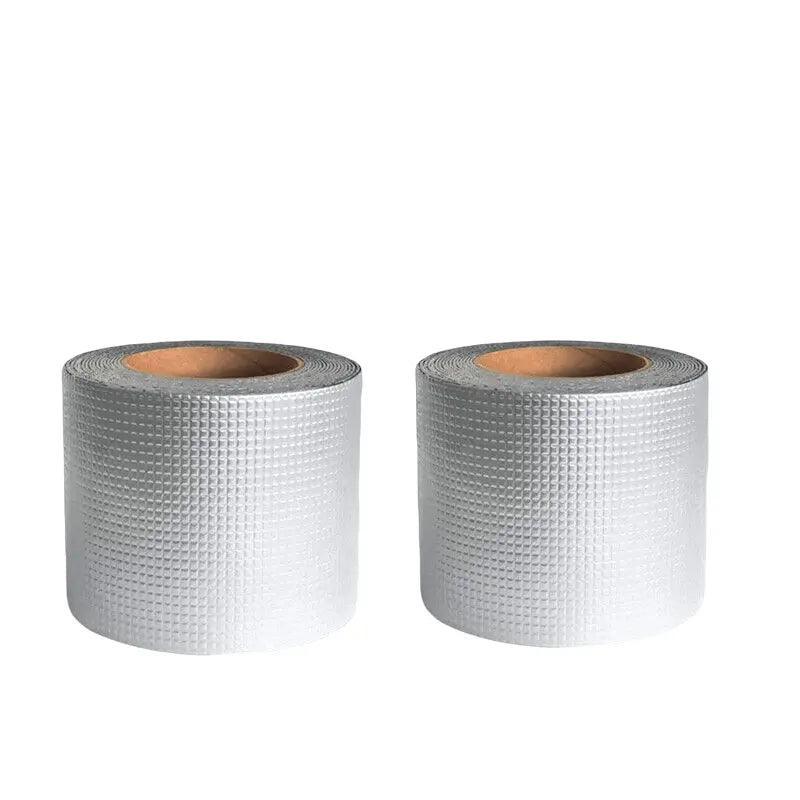 5M Waterproof Tape Butyl Rubber Aluminium Foil Roof Pipe Caravan Repair Flashing - 5cm* 5m* 1 Unit V528-9360312012162