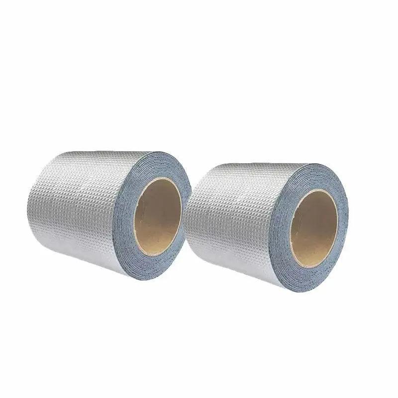 5M Waterproof Tape Butyl Rubber Aluminium Foil Roof Pipe Caravan Repair Flashing - 5cm* 5m* 1 Unit V528-9360312012162