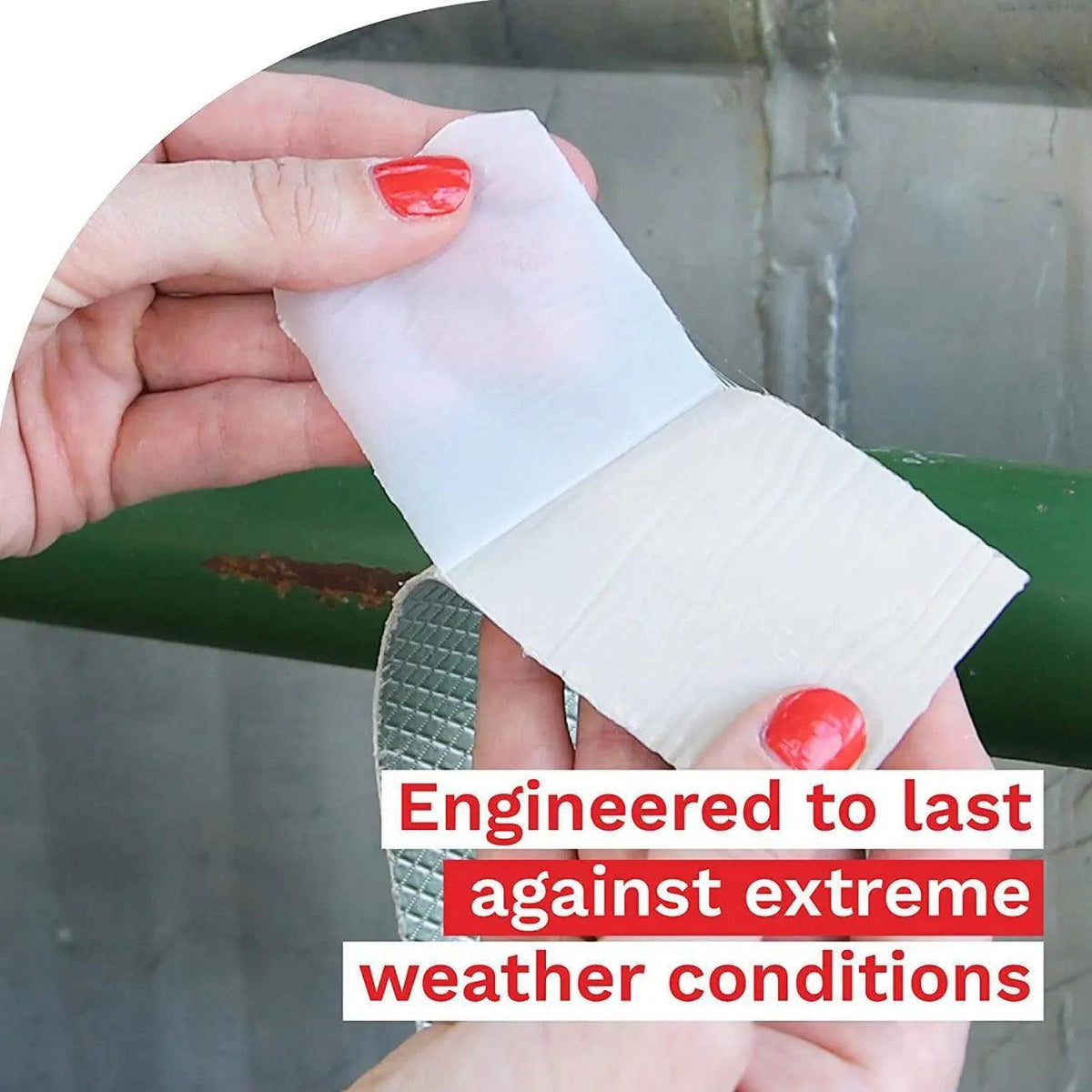 5M Waterproof Tape Butyl Rubber Aluminium Foil Roof Pipe Caravan Repair Flashing - 15cm*5m*1 Unit V528-9360312012209