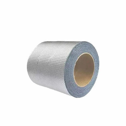 5M Waterproof Tape Butyl Rubber Aluminium Foil Roof Pipe Caravan Repair Flashing - 15cm*5m*1 Unit V528-9360312012209
