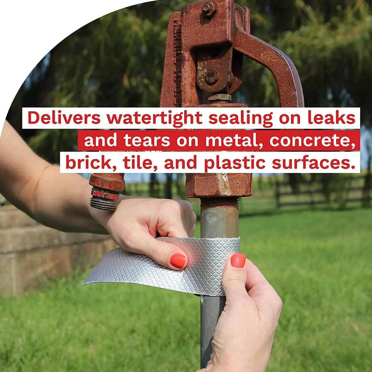 5M Waterproof Tape Butyl Rubber Aluminium Foil Roof Pipe Caravan Repair Flashing - 20cm*5m*1 Unit V528-9360312012223
