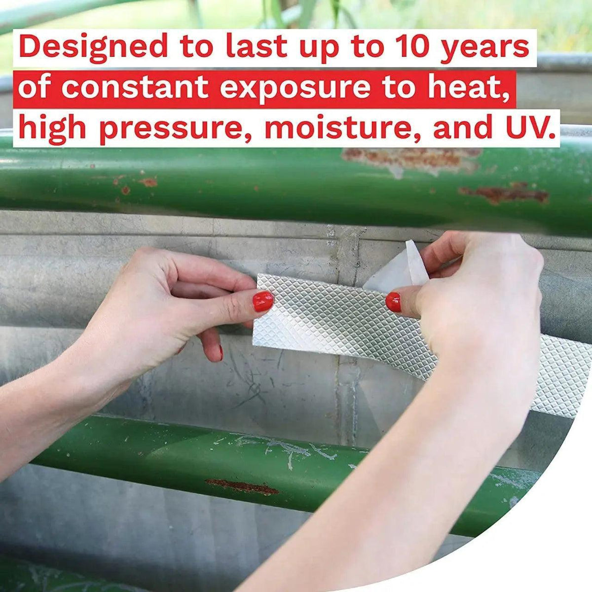 5M Waterproof Tape Butyl Rubber Aluminium Foil Roof Pipe Caravan Repair Flashing - 20cm*5m*1 Unit V528-9360312012223