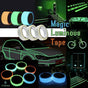 1cm x 3m Glow in the Dark Self-Adhesive Tape Fluorescent Decorative Strip - Yellow 1cm*3m V528-9360312013404