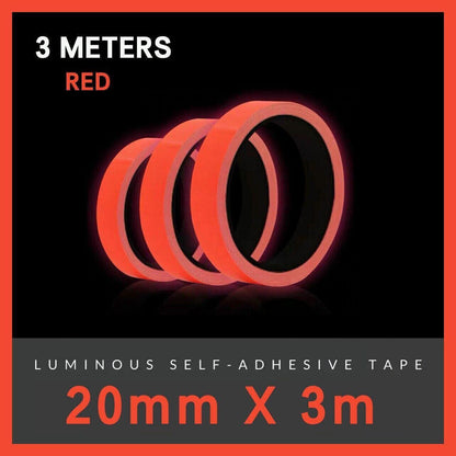 2cm x 3m Glow in the Dark Fluorescent Tape Self-Adhesive Strip for Marking and Decor - Blue Green 2cm*3m V528-9360312013459