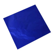 100Pcs Aluminium Foil Chocolate Wrappers 20cm Squares - Blue/Gloss V528-9360312014807
