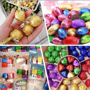 100Pcs Aluminium Foil Chocolate Wrappers 20cm Squares - Brown/Gloss V528-9360312014920
