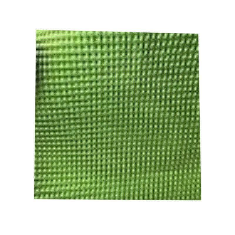 100Pcs Aluminium Foil Chocolate Wrappers 20cm Squares - Green/Embossed V528-9360312015088