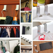 4X/6X Over Door Hooks Hanger Holder Stainless Steel Cabinet Organizer Clothes 4.5cm - 4 PCS V528-9360312016221