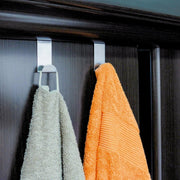 4X/6X Over Door Hooks Hanger Holder Stainless Steel Cabinet Organizer Clothes 4.5cm - 4 PCS V528-9360312016221