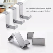 4X/6X Over Door Hooks Hanger Holder Stainless Steel Cabinet Organizer Clothes 4.5cm - 4 PCS V528-9360312016221