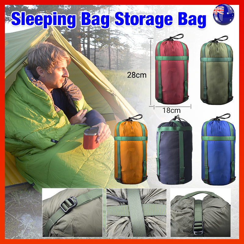 Camping Sleeping Bag Compression Sack Waterproof Outdoor Storage Bag - Wine Red V528-9360312016566
