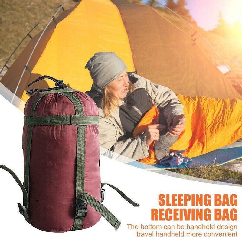 Camping Sleeping Bag Compression Sack Waterproof Outdoor Storage Bag - Wine Red V528-9360312016566