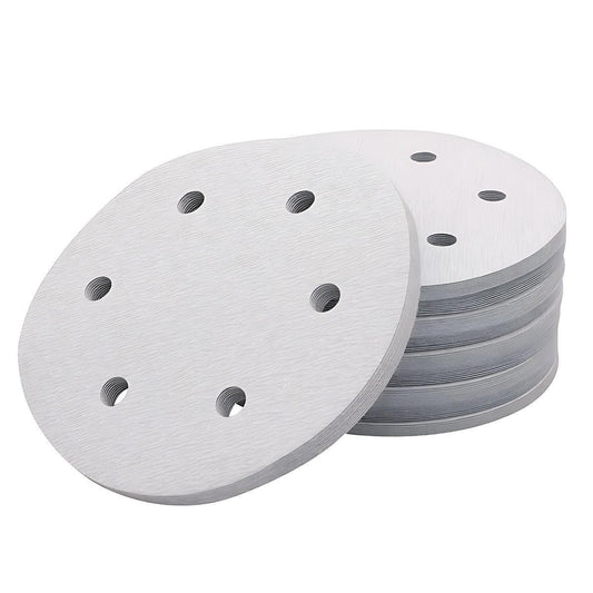 100x 123mm 6/8-Hole Sanding Discs Hook Loop Orbital Sander Pads 80 120 240 Grit - 240 Grits(6-Hole) V528-9360312020563