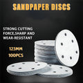 100x 123mm 6/8-Hole Sanding Discs Hook Loop Orbital Sander Pads 80 120 240 Grit - 400 Grits(8-Hole) V528-9360312020587