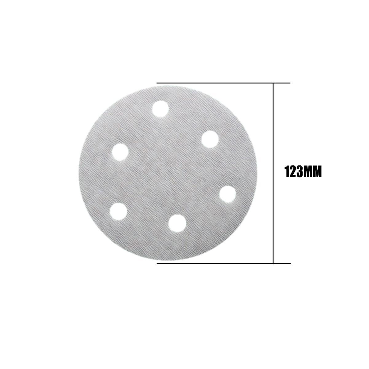 100x 123mm 6/8-Hole Sanding Discs Hook Loop Orbital Sander Pads 80 120 240 Grit - 400 Grits(8-Hole) V528-9360312020587