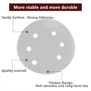 100x 123mm 6/8-Hole Sanding Discs Hook Loop Orbital Sander Pads 80 120 240 Grit - 400 Grits(8-Hole) V528-9360312020587