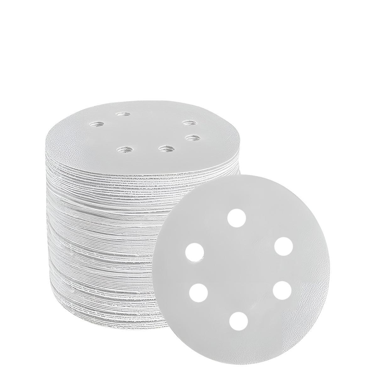 100x 123mm 6/8-Hole Sanding Discs Hook Loop Orbital Sander Pads 80 120 240 Grit - 400 Grits(8-Hole) V528-9360312020587
