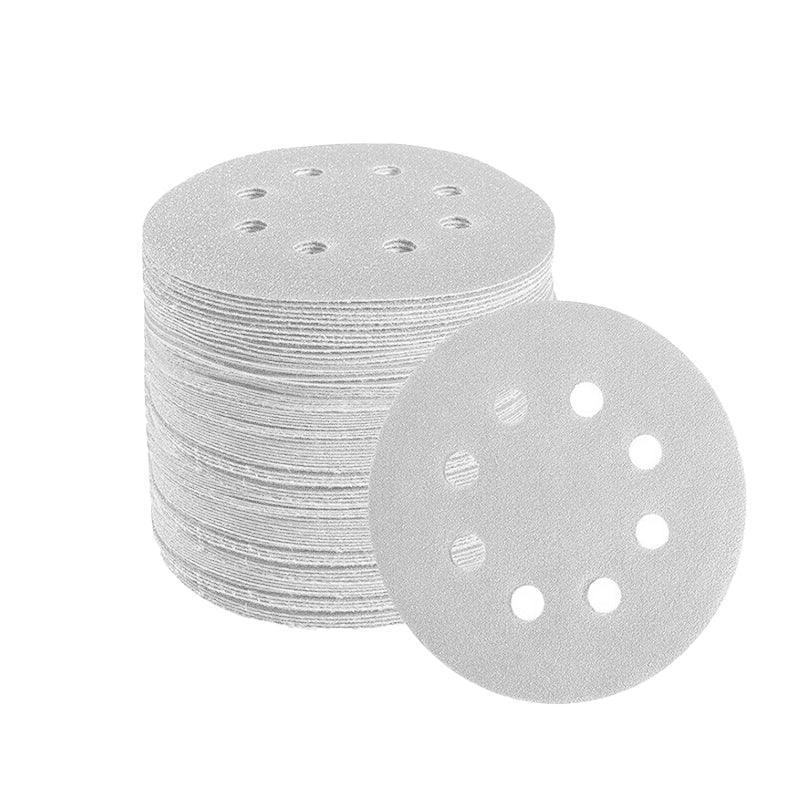 100x 123mm 6/8-Hole Sanding Discs Hook Loop Orbital Sander Pads 80 120 240 Grit - 400 Grits(8-Hole) V528-9360312020587