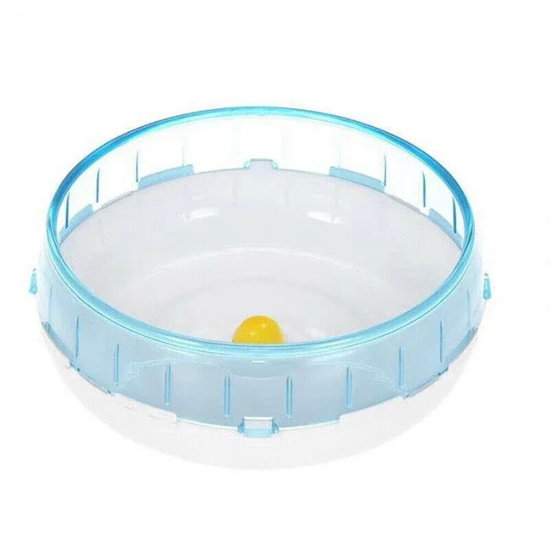 Blue Hamster Guinea Pig Running Disc Cage Accessories Running Round Wheel Pet Toys - 12CM