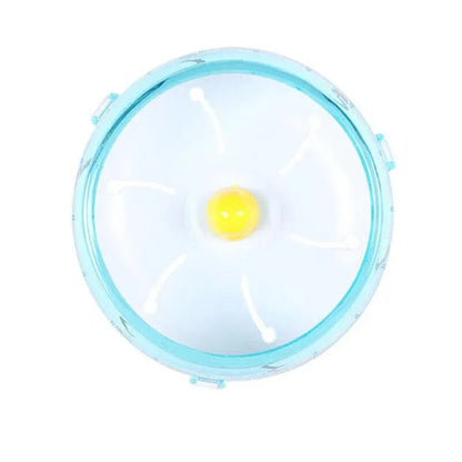 Blue Hamster Guinea Pig Running Disc Cage Accessories Running Round Wheel Pet Toys - 17.5CM V528-9360312023892