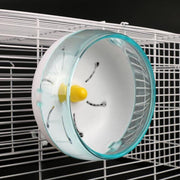 Blue Hamster Guinea Pig Running Disc Cage Accessories Running Round Wheel Pet Toys - 17.5CM