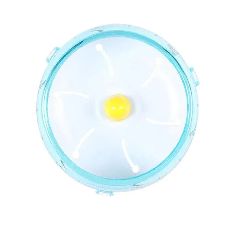Blue Hamster Guinea Pig Running Disc Cage Accessories Running Round Wheel Pet Toys - 14CM V528-9360312023908