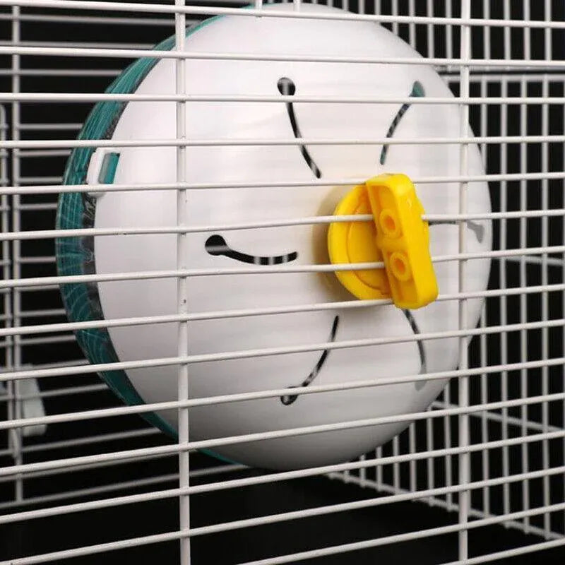 Blue Hamster Guinea Pig Running Disc Cage Accessories Running Round Wheel Pet Toys - 14CM V528-9360312023908