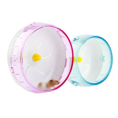 Blue Hamster Guinea Pig Running Disc Cage Accessories Running Round Wheel Pet Toys - 14CM V528-9360312023908
