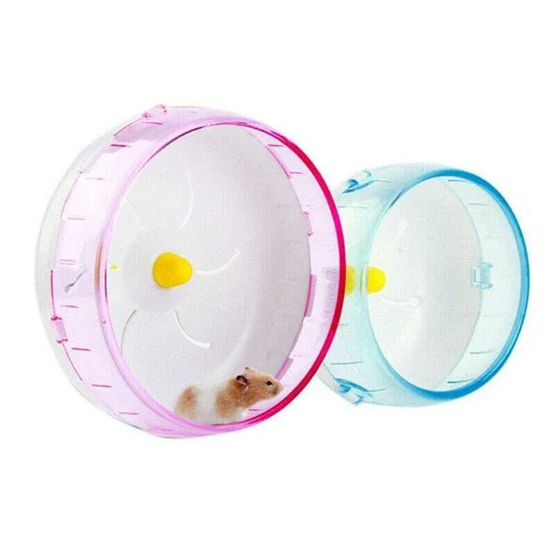 Blue Hamster Guinea Pig Running Disc Cage Accessories Running Round Wheel Pet Toys - 21CM