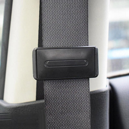 2X Car Shoulder Strap Positioning Clip Buckle Adjuster for Driving Comfort - Black V528-9360312024868