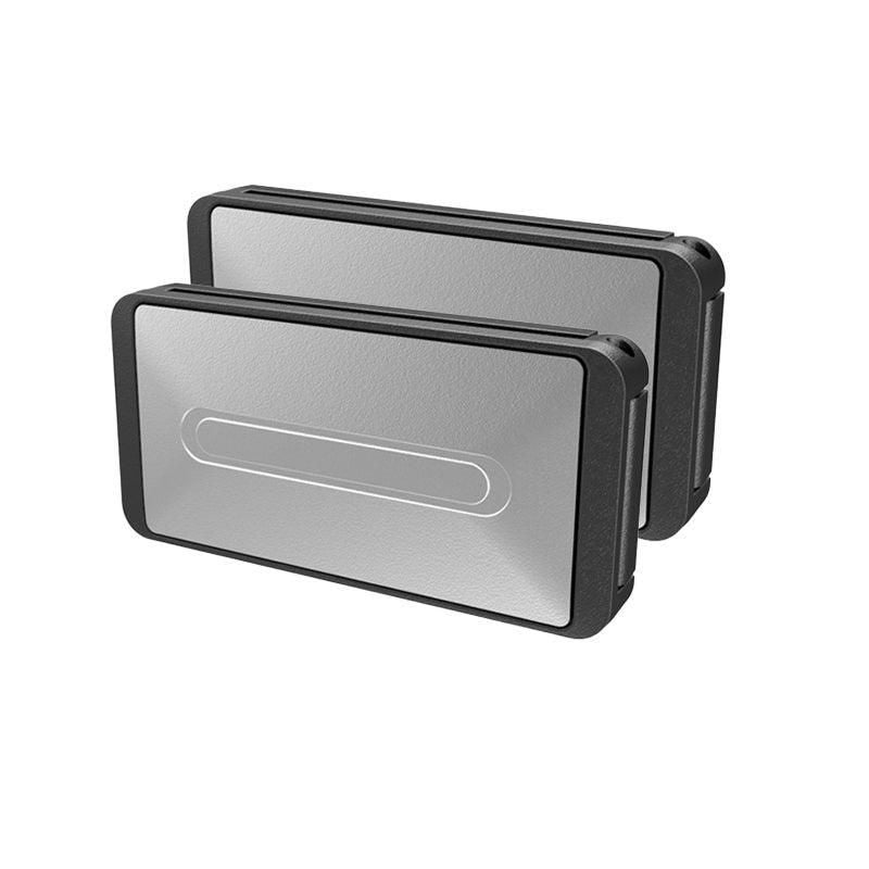 2X Car Shoulder Strap Positioning Clip Buckle Adjuster for Driving Comfort - Silver V528-9360312024875