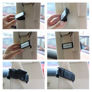 2X Car Shoulder Strap Positioning Clip Buckle Adjuster for Driving Comfort - Silver V528-9360312024875