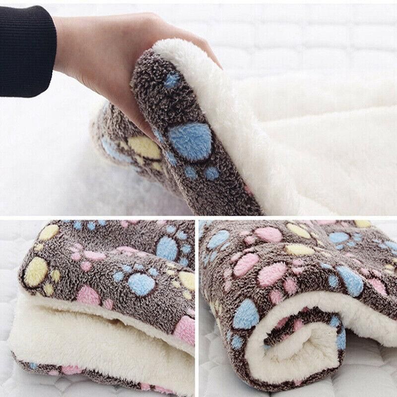 L Size Puppy Dog Cat Cushion Mattress Blanket Bed Soft Warm Pad Winter Kennel House - Navy Cat V528-9360312025063