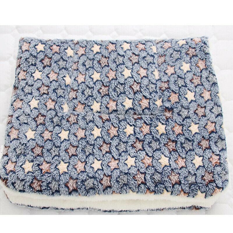 L Size Puppy Dog Cat Cushion Mattress Blanket Bed Soft Warm Pad Winter Kennel House - Navy Cat V528-9360312025063