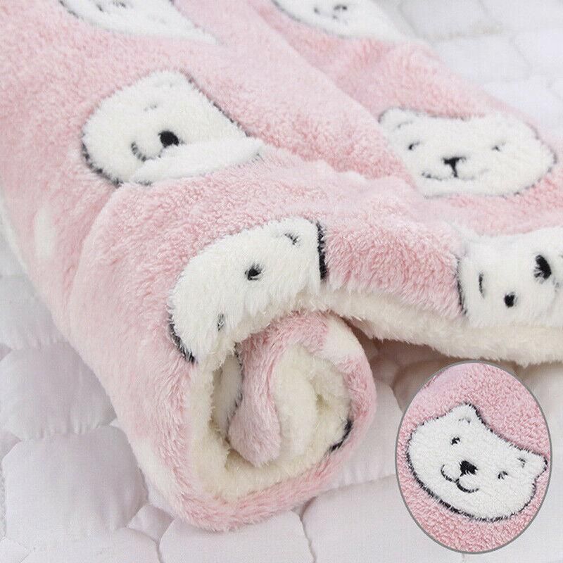 L Size Puppy Dog Cat Cushion Mattress Blanket Bed Soft Warm Pad Winter Kennel House - Navy Cat V528-9360312025063