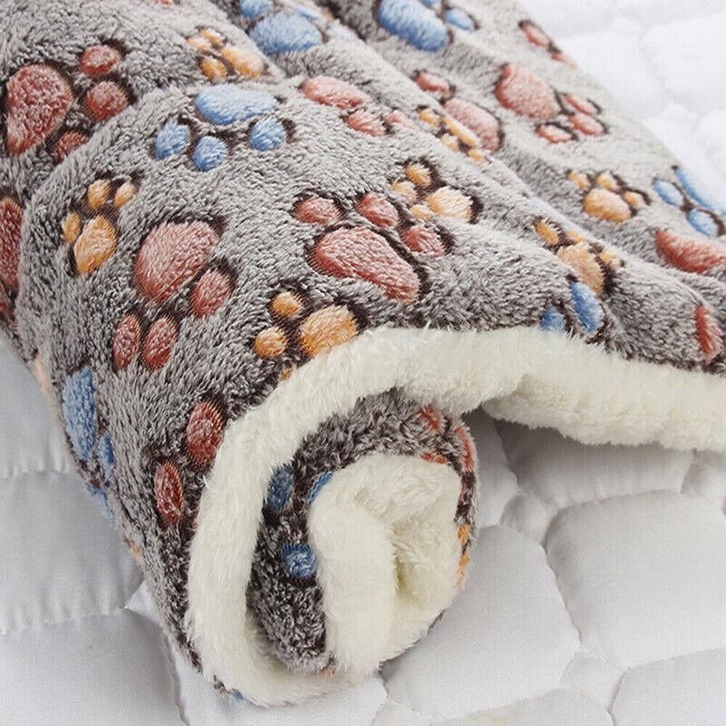 L Size Puppy Dog Cat Cushion Mattress Blanket Bed Soft Warm Pad Winter Kennel House - Navy Cat V528-9360312025063