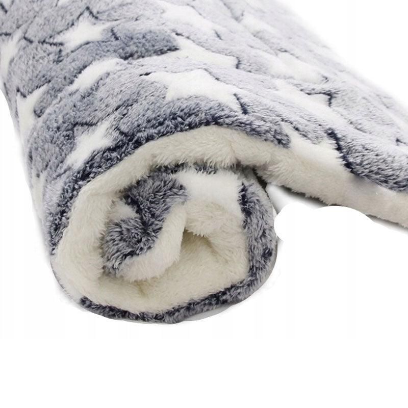 L Size Puppy Dog Cat Cushion Mattress Blanket Bed Soft Warm Pad Winter Kennel House - Blue Whitestar V528-9360312025148