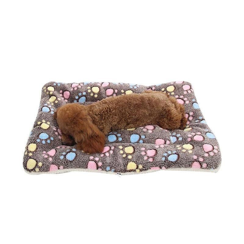 L Size Puppy Dog Cat Cushion Mattress Blanket Bed Soft Warm Pad Winter Kennel House - Blue Whitestar V528-9360312025148