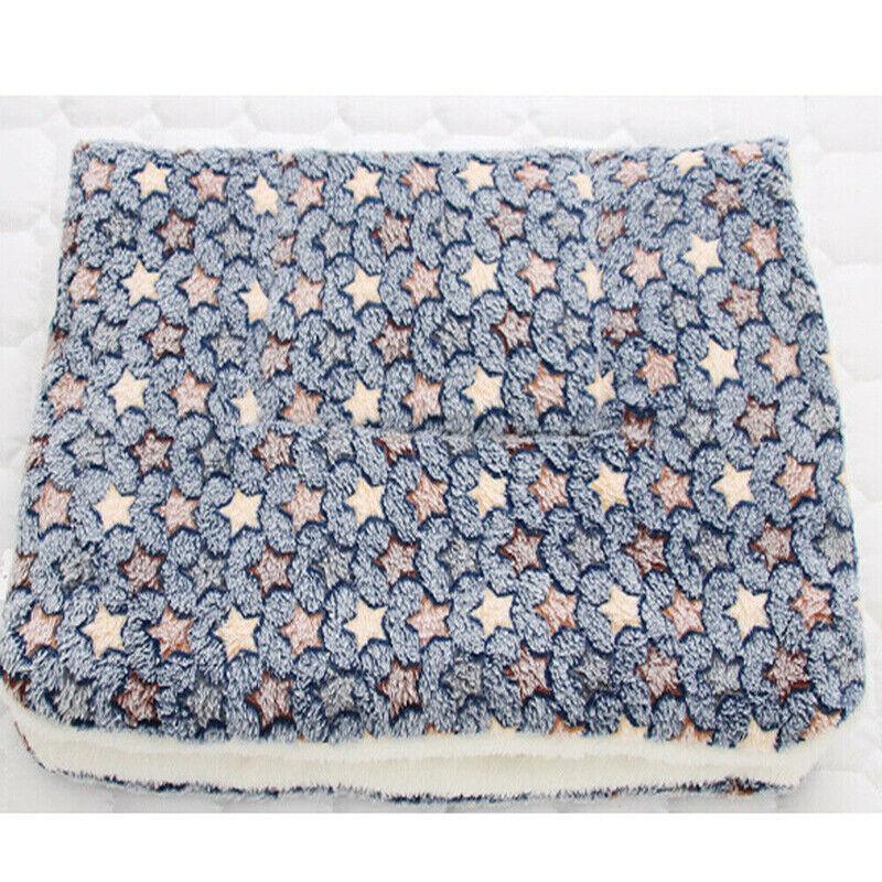 S Size Puppy Dog Cat Cushion Mattress Blanket Bed Soft Warm Pet Pad Winter Kennel House - Blue Whitestar V528-9360312025155