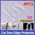 4PCS Car Door Edge Protector Anti Collision Strip Transparent PVC Guard 8cm 11cm V528-9360312025285