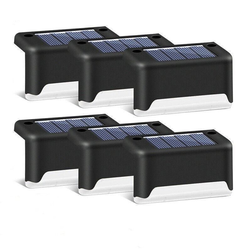 Solar Led Deck Lights Path Garden Patio Pathway Stairs Step Fence Lamp Outdoor - 4PCS V528-9360312026992