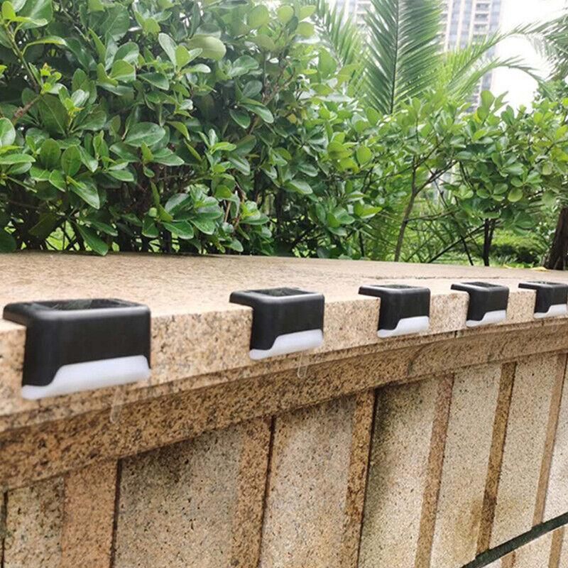 Solar Led Deck Lights Path Garden Patio Pathway Stairs Step Fence Lamp Outdoor - 4PCS V528-9360312026992