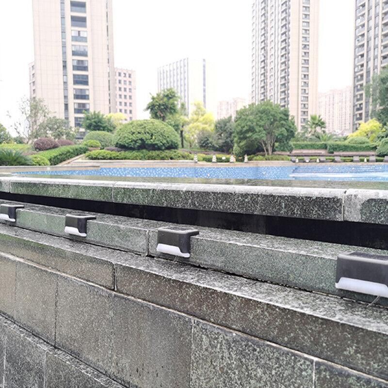 Solar Led Deck Lights Path Garden Patio Pathway Stairs Step Fence Lamp Outdoor - 4PCS V528-9360312026992