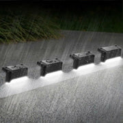 Solar Led Deck Lights Path Garden Patio Pathway Stairs Step Fence Lamp Outdoor - 4PCS V528-9360312026992