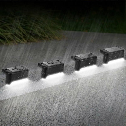 Solar Led Deck Lights Path Garden Patio Pathway Stairs Step Fence Lamp Outdoor - 4PCS V528-9360312026992