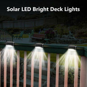 Solar Led Deck Lights Path Garden Patio Pathway Stairs Step Fence Lamp Outdoor - 4PCS V528-9360312026992
